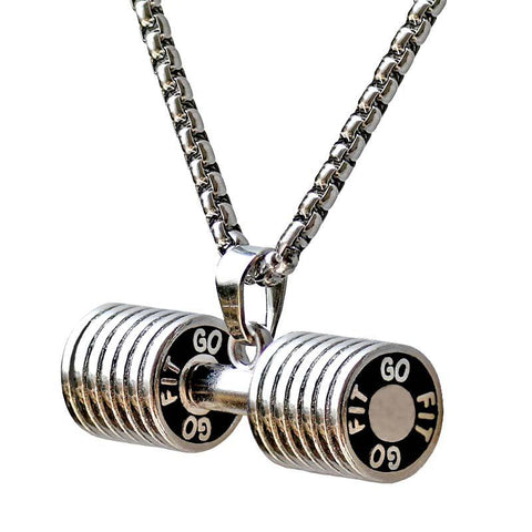 Heavy Dumbbell Necklace