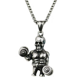 Skull Dumbbell Necklace